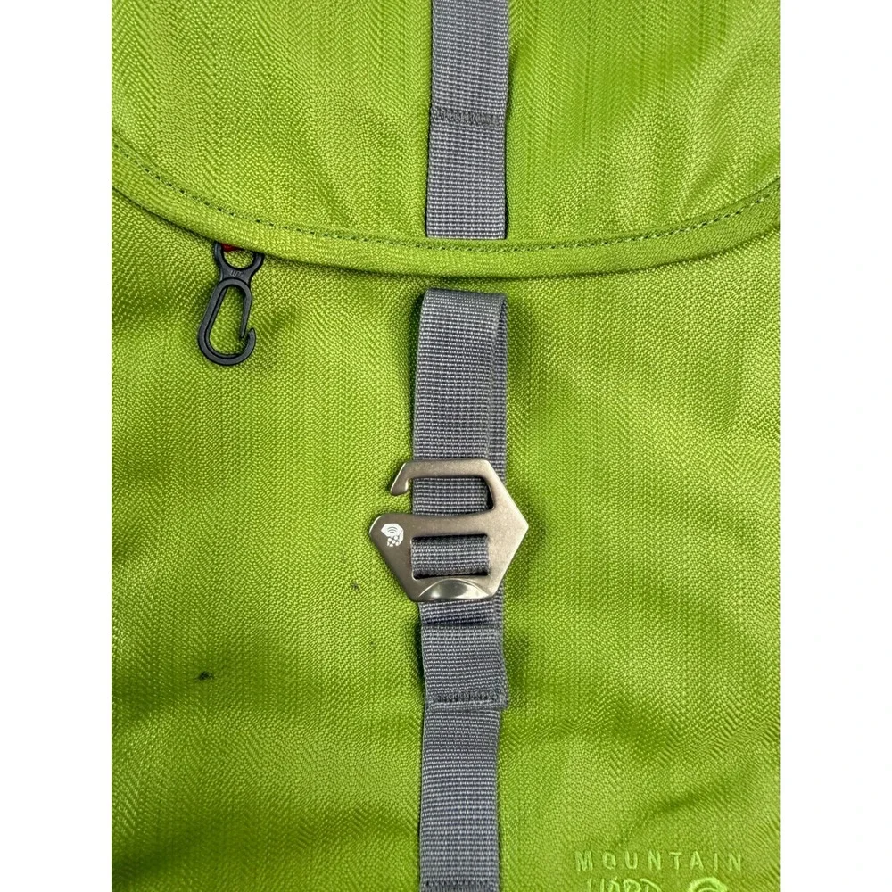 Mountain Hardwear Garnet Packtote‎ Backpack Tote Bag Lime Green Nylon Vintage